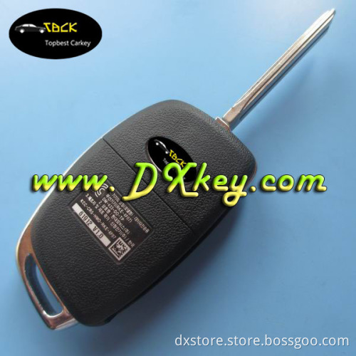 Topbest 433mhz 4d60 chip key remote for Hyundai car key flip key Hyundai 3+1 buttons